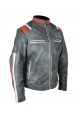 Men's Fashion Gray Biker Jacket Jacket